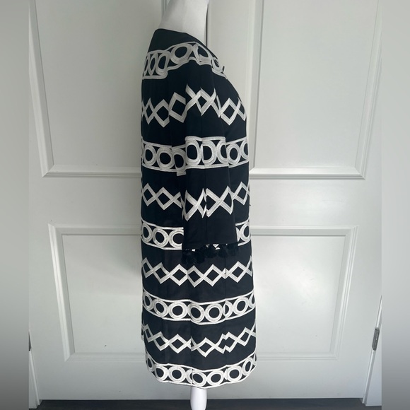 Kate Spade Madison Ave Collection Womens Embroidered Coat Sz 4 - Picture 2 of 7